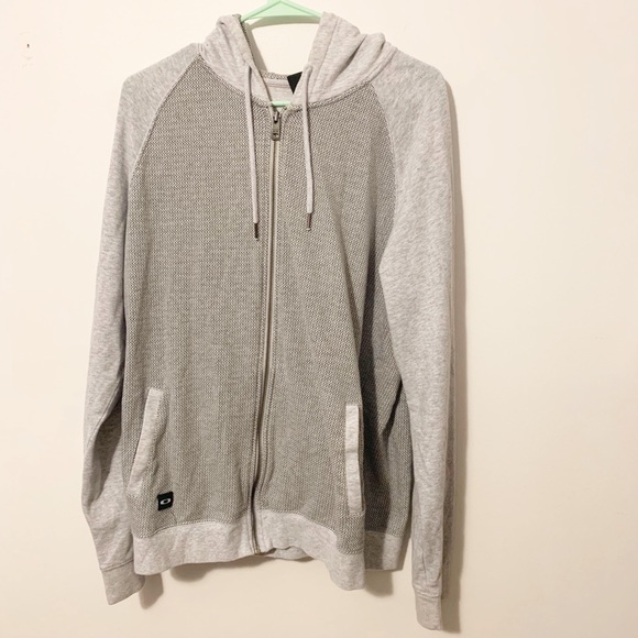 Oakley Other - Grey and White Oakley ZIP Up hoodie